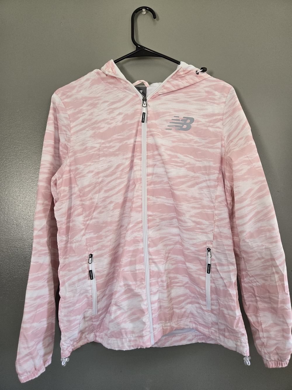 New Balance Kids' Pink Hooded Windbreaker Jacket